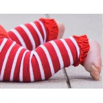  Red Stripe Footless Ruffle Tights RuffleButts 